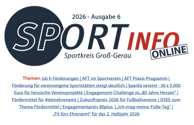SportInfo Online - 2026 Ausgabe 6